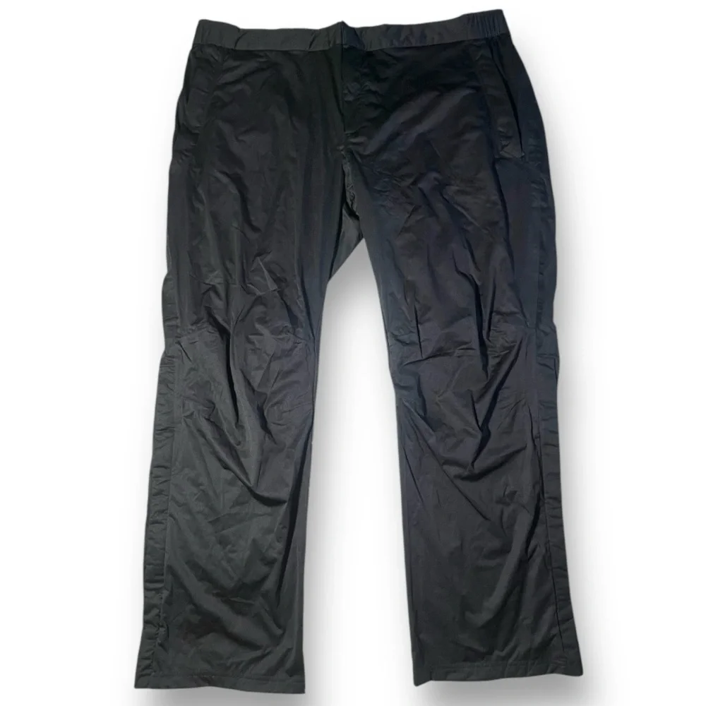 ADIDAS ClimaProof Advance Rain Pants Windbreaker Track Golf Hiking Black 2XL